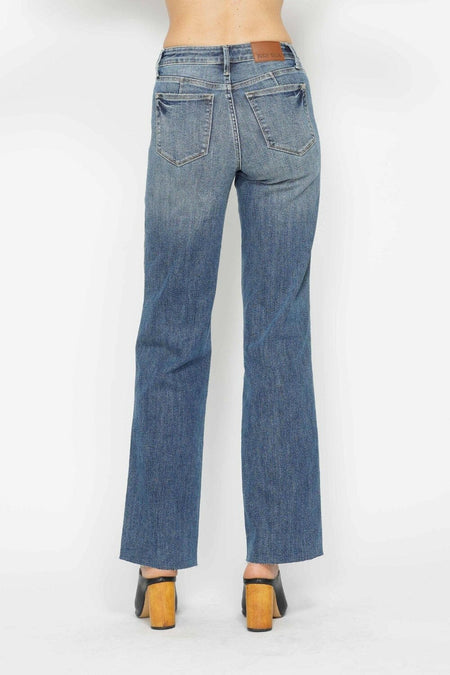 Judy Blue Full Size Tummy Control Straight Jeans | Sleekdenim.com