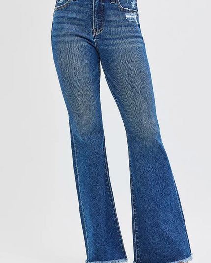 RISEN High Rise Flare Jeans - Sleekdenim.com