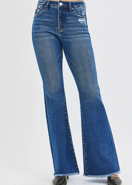 RISEN High Rise Flare Jeans - Sleekdenim.com