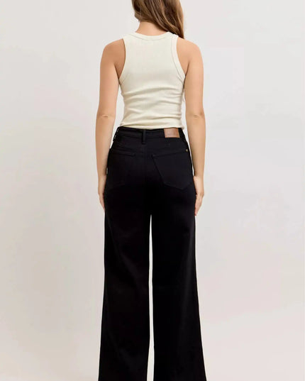 Judy Blue High-Waisted Wide Leg Jeans - Sleekdenim.com