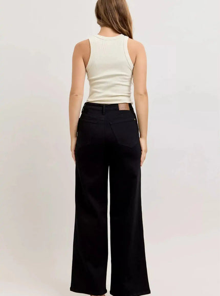 Judy Blue High-Waisted Wide Leg Jeans - Sleekdenim.com