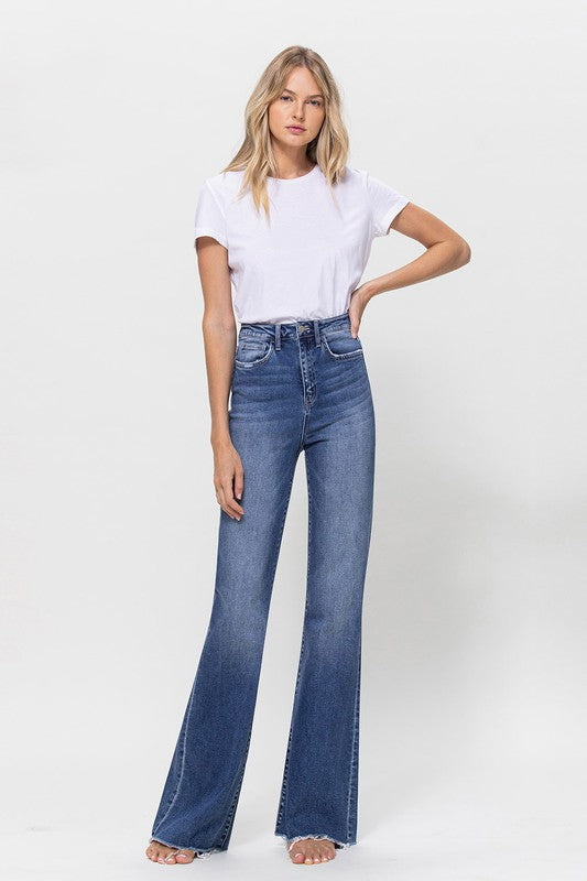 Super High Rise Relaxed Flare | Sleekdenim.com