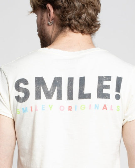 Original Smiley Vintage-Style Fitted Tee - Sleekdenim.com