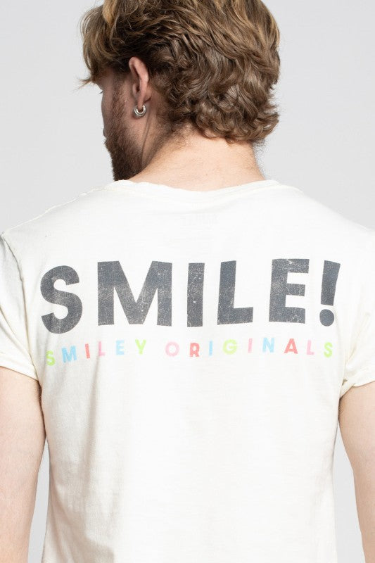 Original Smiley Vintage-Style Fitted Tee - Sleekdenim.com