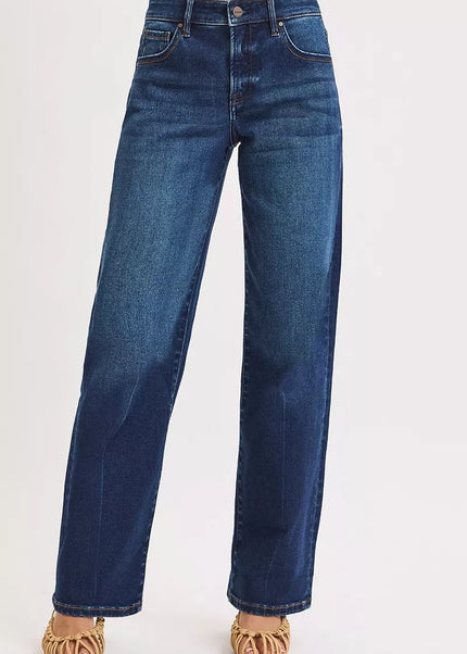 RISEN Mid Rise Wide Baggy Jeans - Sleekdenim.com
