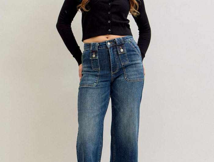 JUDY BLUE CROPPED JEANS
