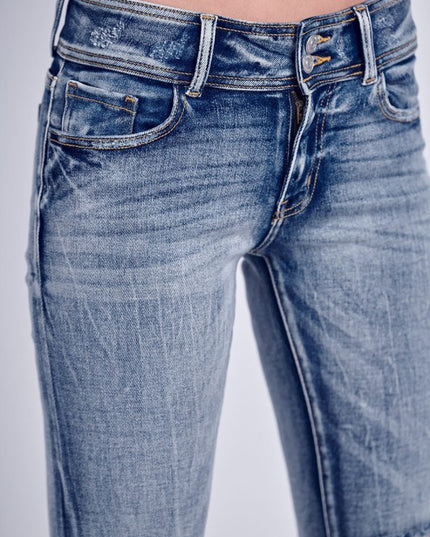 AT3000M Mid Rise Stretch Ankle Cigarette Jeans - Sleekdenim.com
