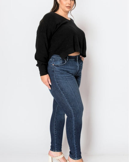 AT1041NSKDC-P Corset Plus Super Skinny Jeans - Sleekdenim.com