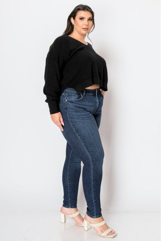 AT1041NSKDC-P Corset Plus Super Skinny Jeans - Sleekdenim.com