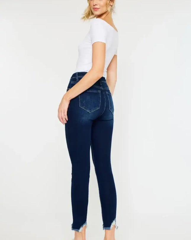 Kancan "Lucero" High Rise Ankle Skinny Jeans (Plus Size) - Sleekdenim.com