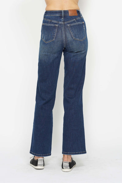 Judy Blue Full Size High Waist Tummy Control Straight Leg Jeans