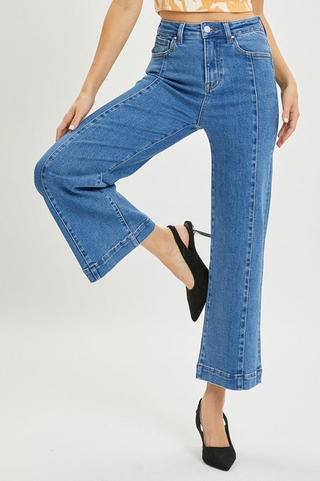 RISEN Full Size High Rise Wide Leg Jeans | Sleekdenim.com