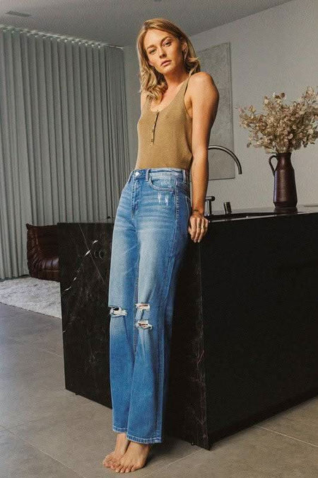 90's Dad Jeans Medium Denim - Sleekdenim.com