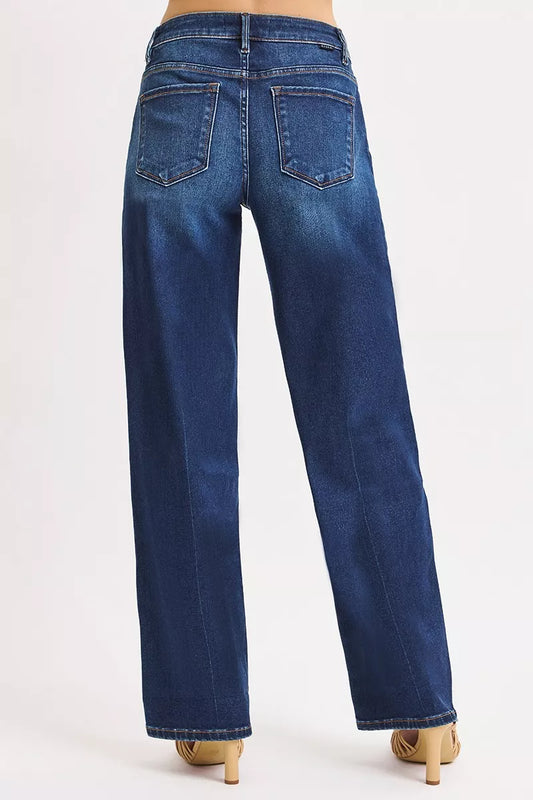 RISEN Mid Rise Wide Baggy Jeans - Sleekdenim.com
