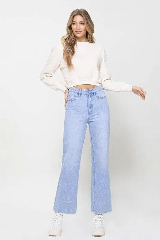 90s Vintage Ankle Flare - Sleekdenim.com