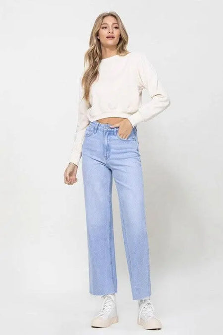 90s Vintage Ankle Flare - Sleekdenim.com