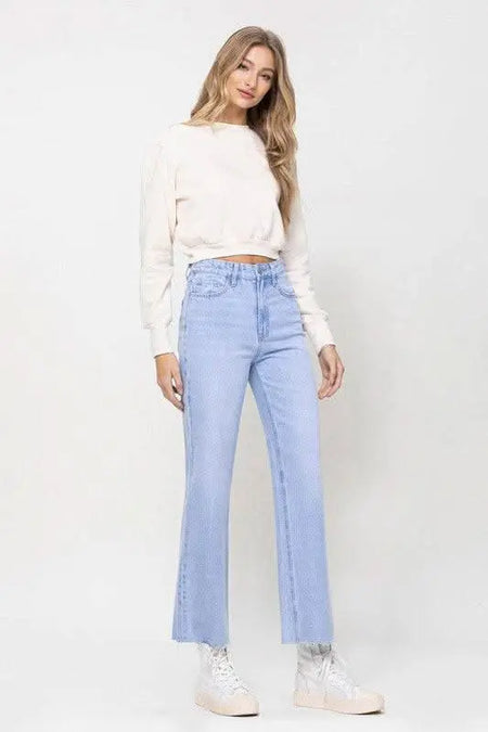 90s Vintage Ankle Flare - Sleekdenim.com