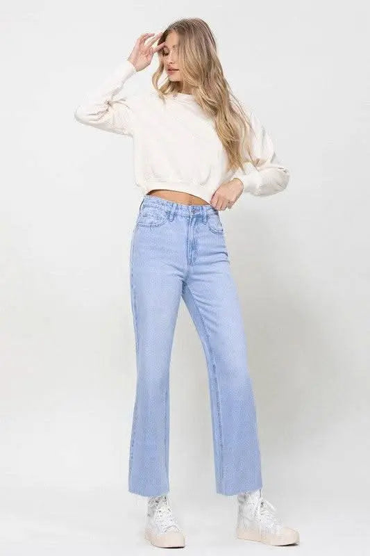 90s Vintage Ankle Flare - Sleekdenim.com