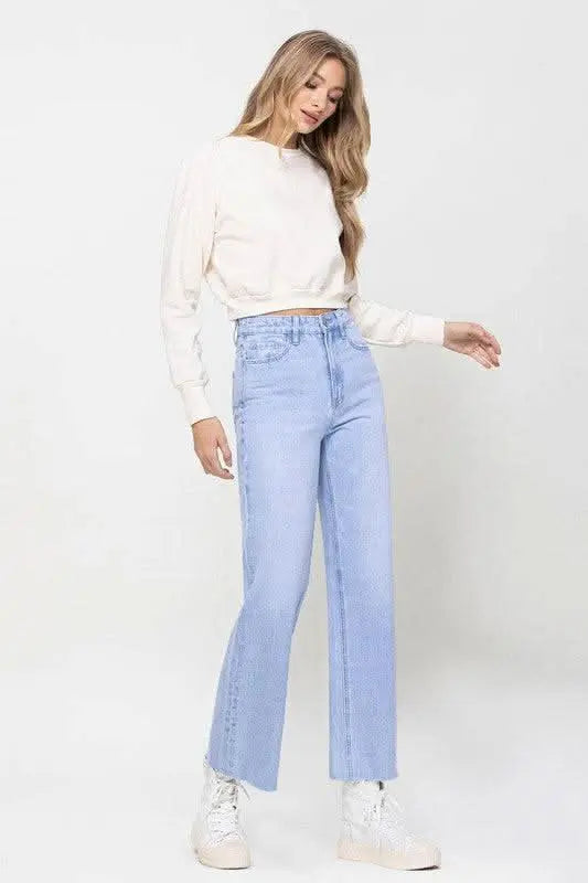 90s Vintage Ankle Flare - Sleekdenim.com