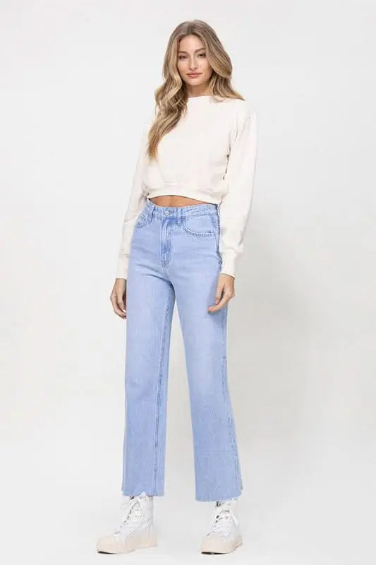 90s Vintage Ankle Flare - Sleekdenim.com