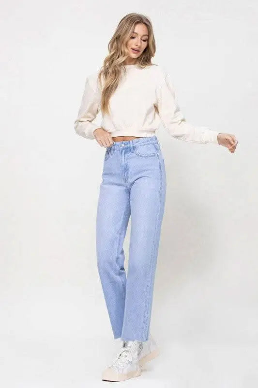 90s Vintage Ankle Flare - Sleekdenim.com