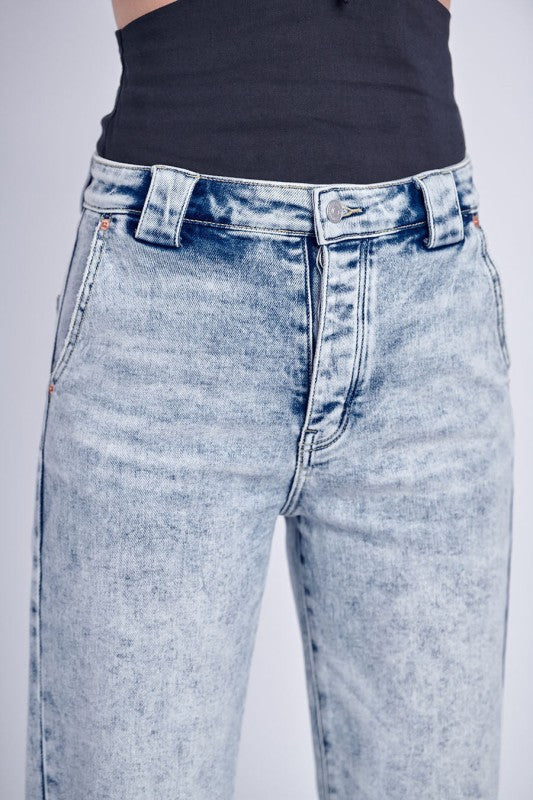 AT1013WDL 90's Vintage Stretch Wide Jeans - Sleekdenim.com