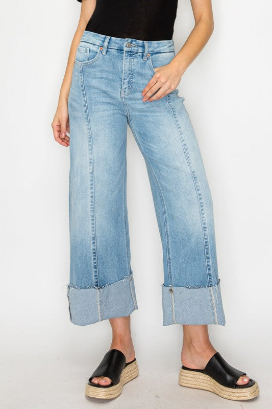 AT2078WDLT INSEAM TRANSFORM WIDE LEG JEANS - Sleekdenim.com
