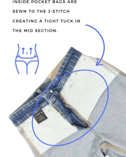 AT2106BTDT - TUMMY CONTROL HIGH RISE SLIM FLARE JE - Sleekdenim.com