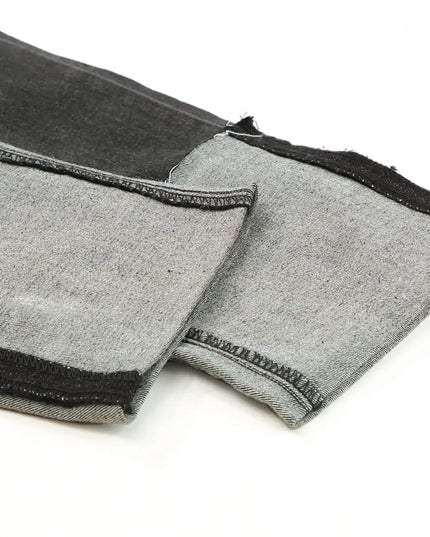 High Waist Distressed Straight Leg Jeans - Sleekdenim.com