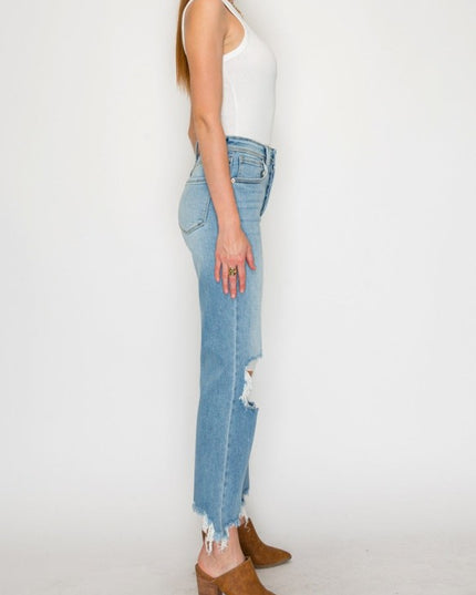 AT1120WDM - Ultra High Rise Modern Wide Jeans – Vi - Sleekdenim.com