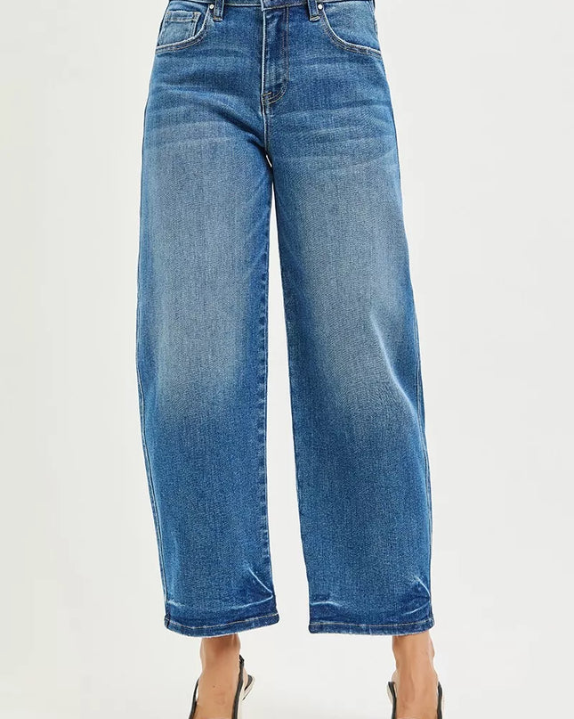 RISEN Slouchy Cropped Barrel Jeans - Sleekdenim.com