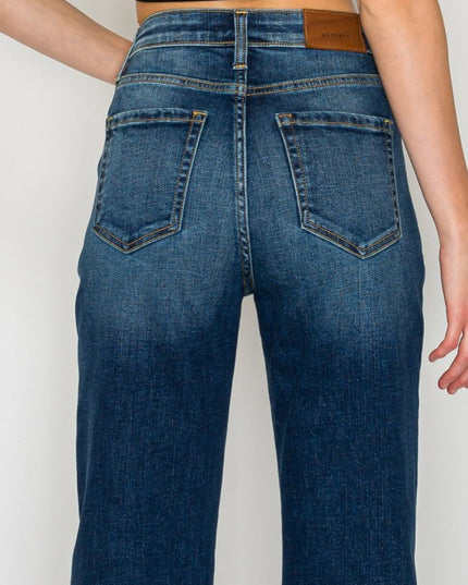 AT2004HFDT High Rise Holly Flare Jeans – Tummy Con - Sleekdenim.com