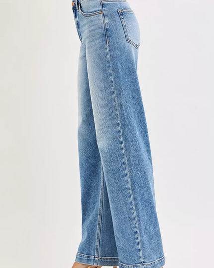 RISEN High Rise Wide Baggy Jeans - Sleekdenim.com
