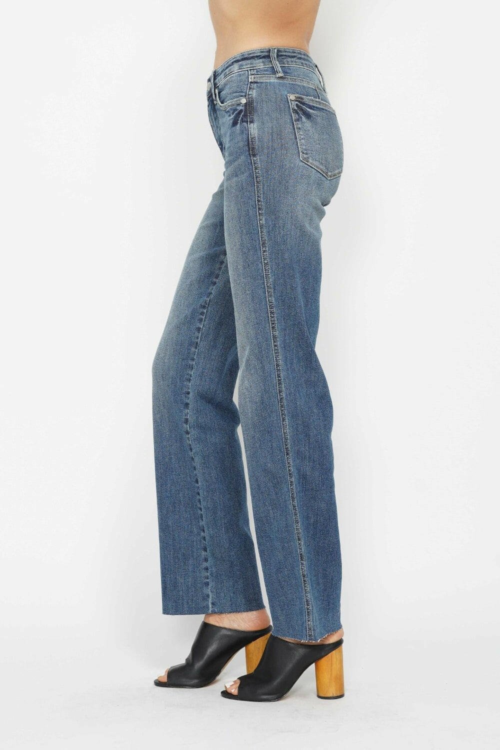 Judy Blue Full Size Tummy Control Straight Jeans | Sleekdenim.com