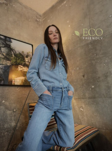 AT2080PZMT ECO FRIENDLY FABRIC HIGH RISE SLIM PALA - Artemis Vintage