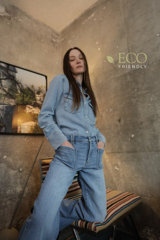 AT2080PZMT ECO FRIENDLY FABRIC HIGH RISE SLIM PALA - Artemis Vintage