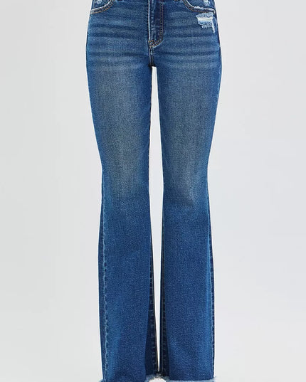 RISEN High Rise Flare Jeans - Sleekdenim.com