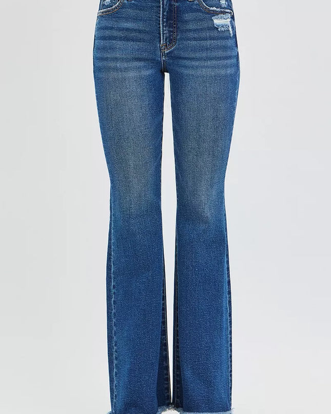 RISEN High Rise Flare Jeans - Sleekdenim.com