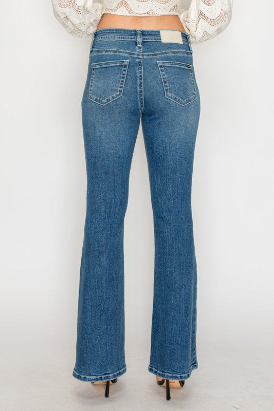 AT2106BTMT - TUMMY CONTROL HIGH RISE SLIM FLARE JE - Sleekdenim.com