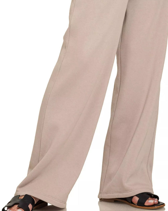 Zenana Fleece Sweatpant with Pockets - Sleekdenim.com