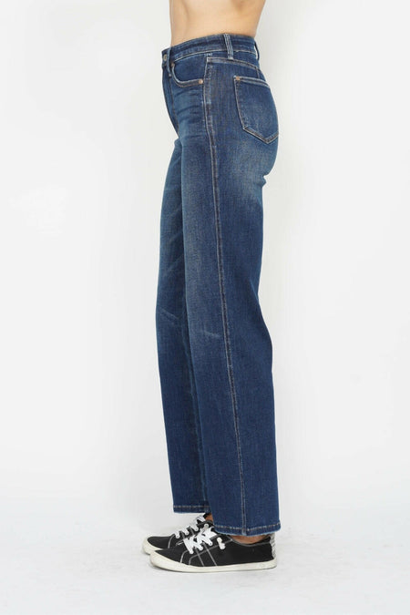 Judy Blue Full Size High Waist Tummy Control Straight Leg Jeans | Sleekdenim.com