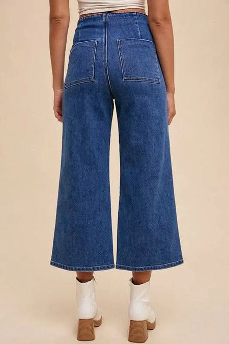 Annie Wear Button Fly High Waist Jeans - Sleekdenim.com