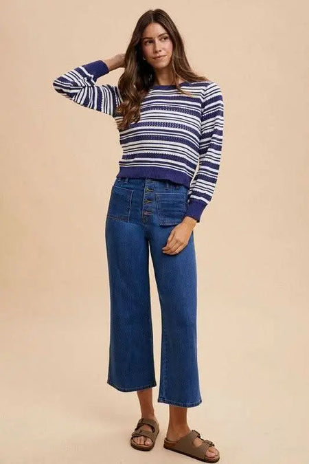 Annie Wear Button Fly High Waist Jeans - Sleekdenim.com