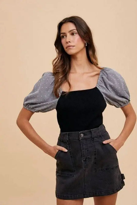 Annie Wear Cargo Denim Mini Skirt - Sleekdenim.com