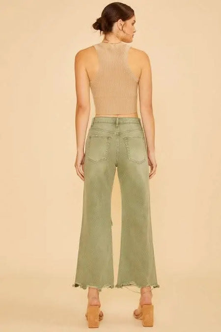 Annie Wear Distressed Raw Hem Jeans - Sleekdenim.com