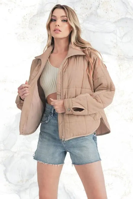 Bebe Puffer Jacket - Sleekdenim.com