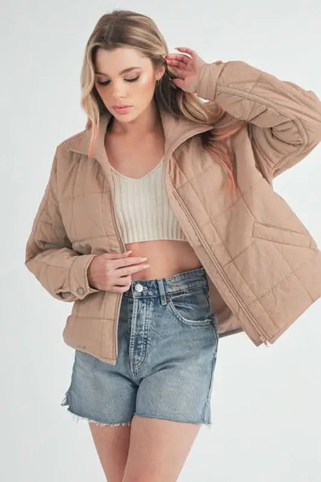 Bebe Puffer Jacket - Sleekdenim.com