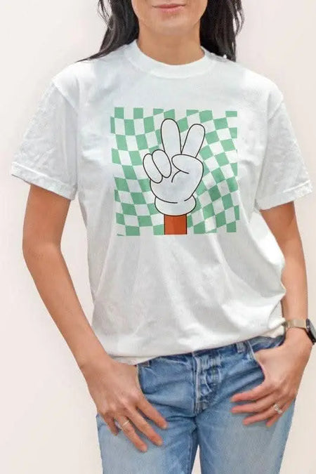 Groovy hippie 70s Garment Dye Graphic Tee - Sleekdenim.com