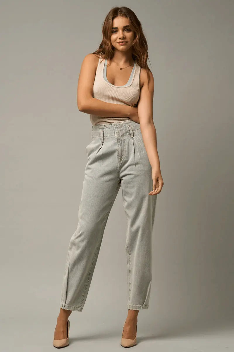 HIGH RISE BALLOON JEANS - Sleekdenim.com