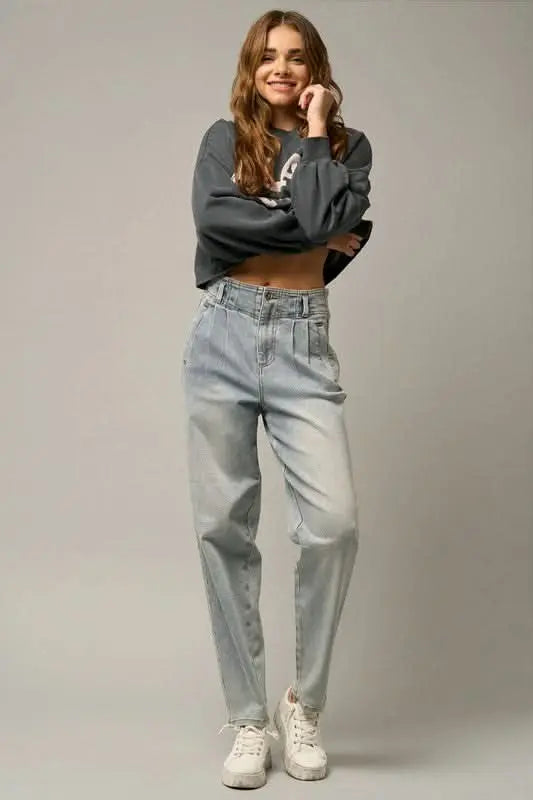 HIGH WAIST BALLOON JEANS - Sleekdenim.com